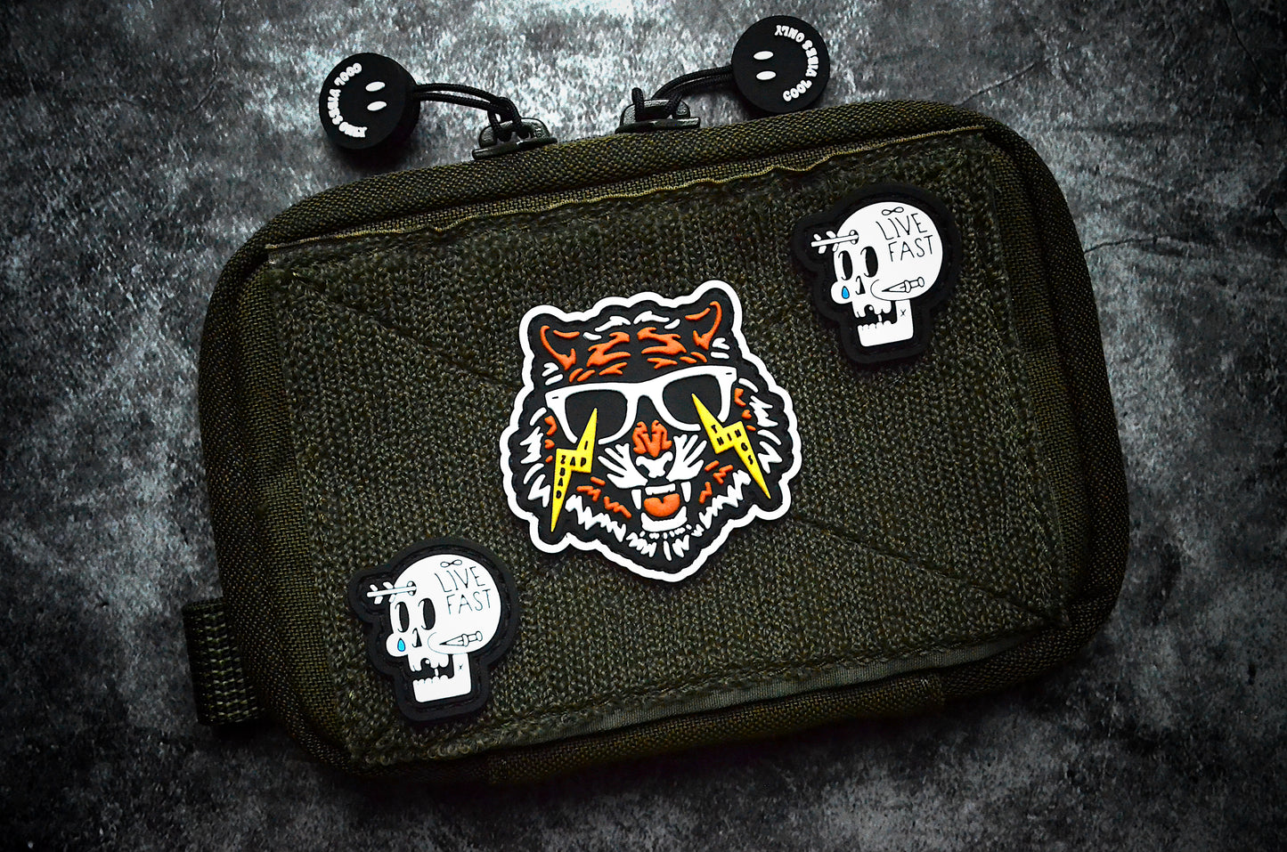 Live Fast GITD EDC PVC Patch