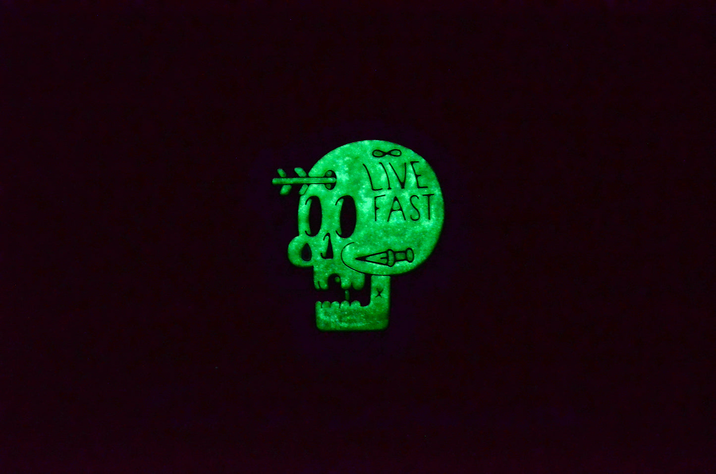 Live Fast GITD EDC PVC Patch